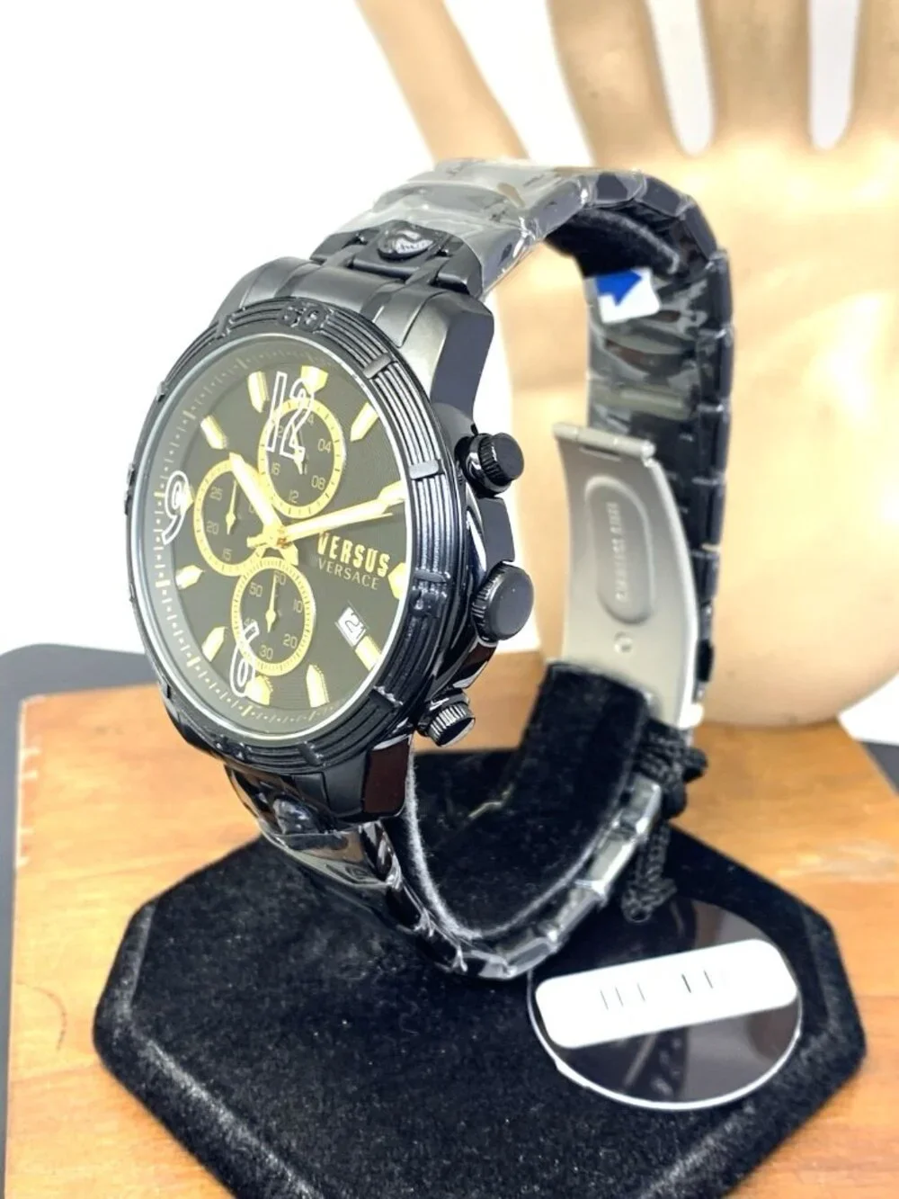 Versus by Versace Men's Watch VSPHJ1921 Chronograph Quartz Black Steel 46mm